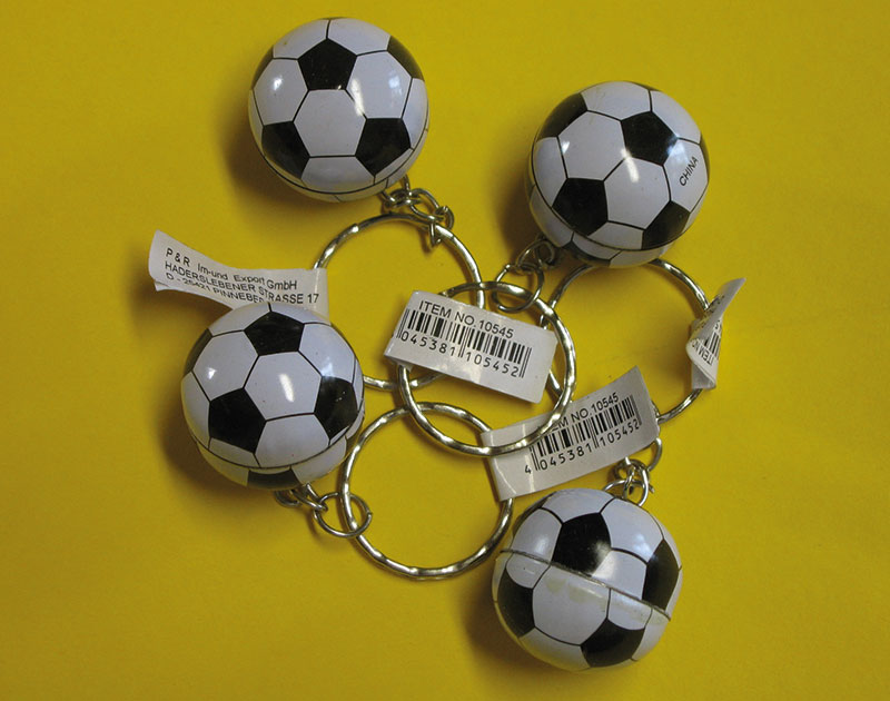 Fußball an Schlüsselkette