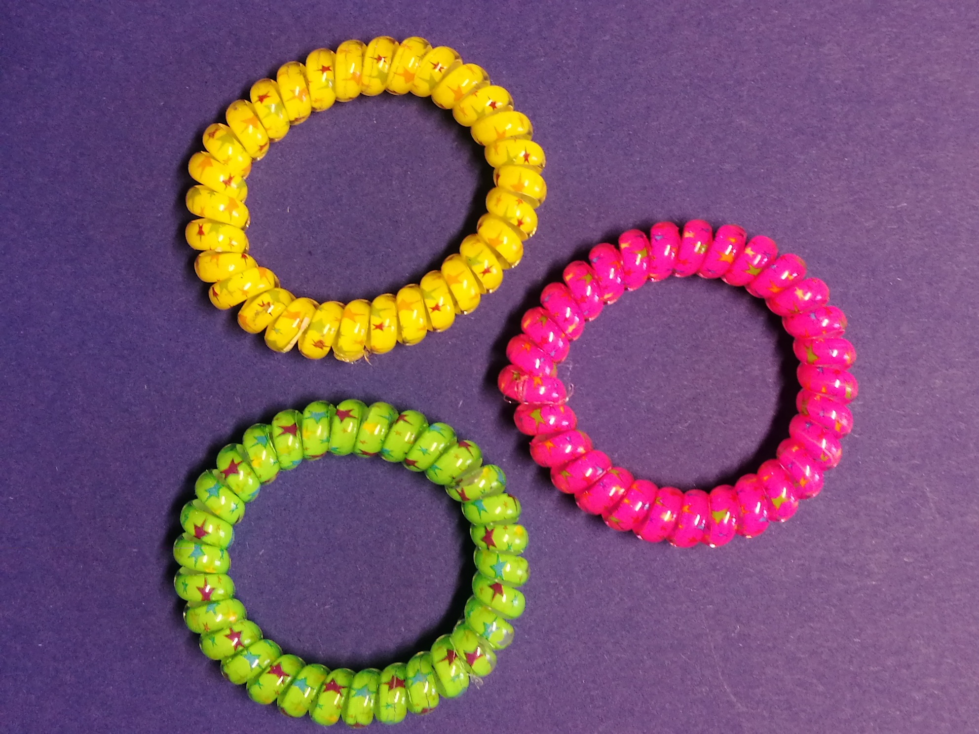 Neon - Armbänder mit Sternchen